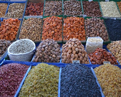 Assortment of various dried beans and legumes